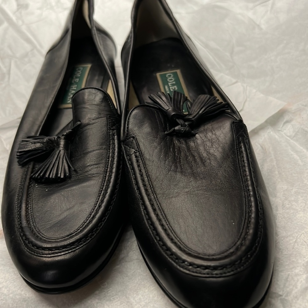 black womens loafers size 10
